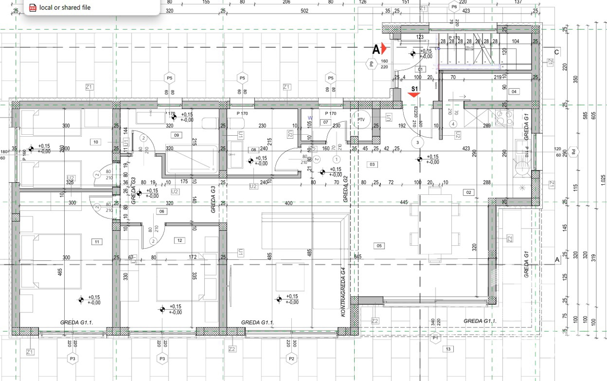 Vodice, lussuoso appartamento con tre camere al piano terra con giardino, a 70 metri dal mare.