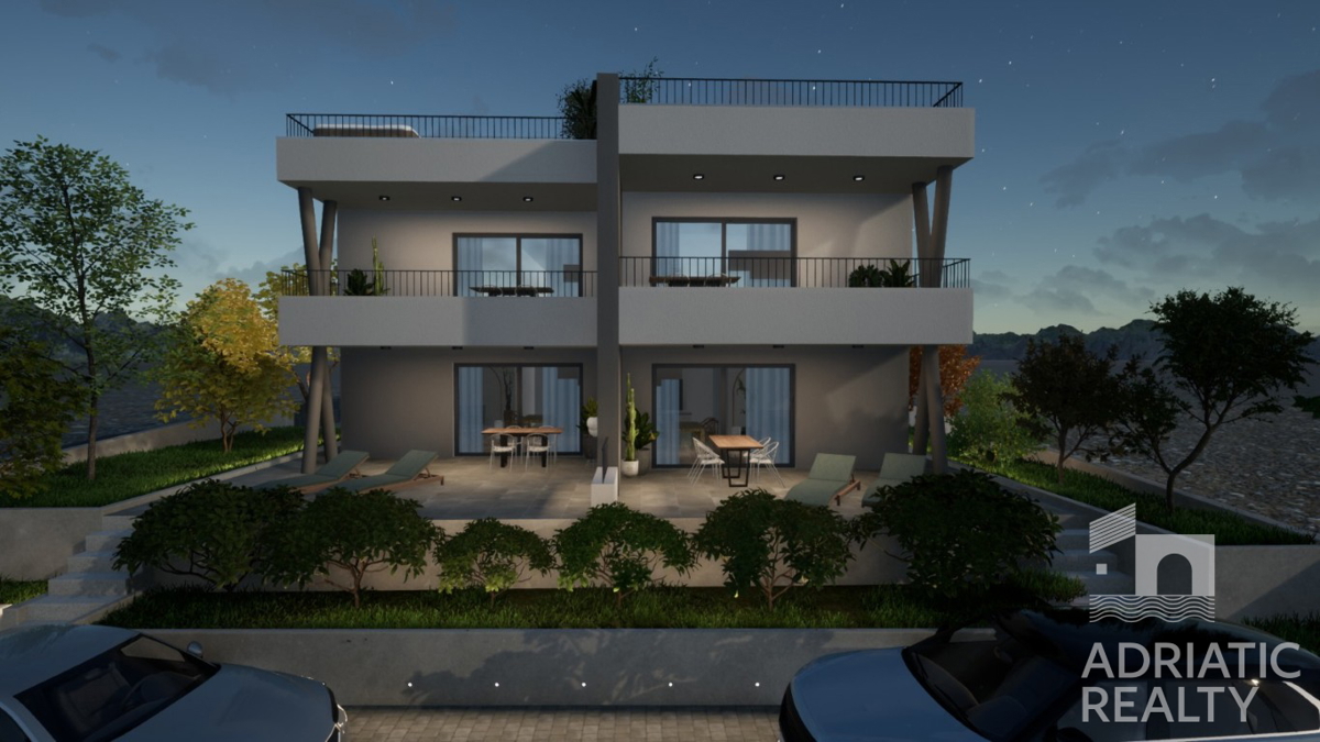 Vodice, moderno duplex apartman s pogledom na more, 110,31 m2