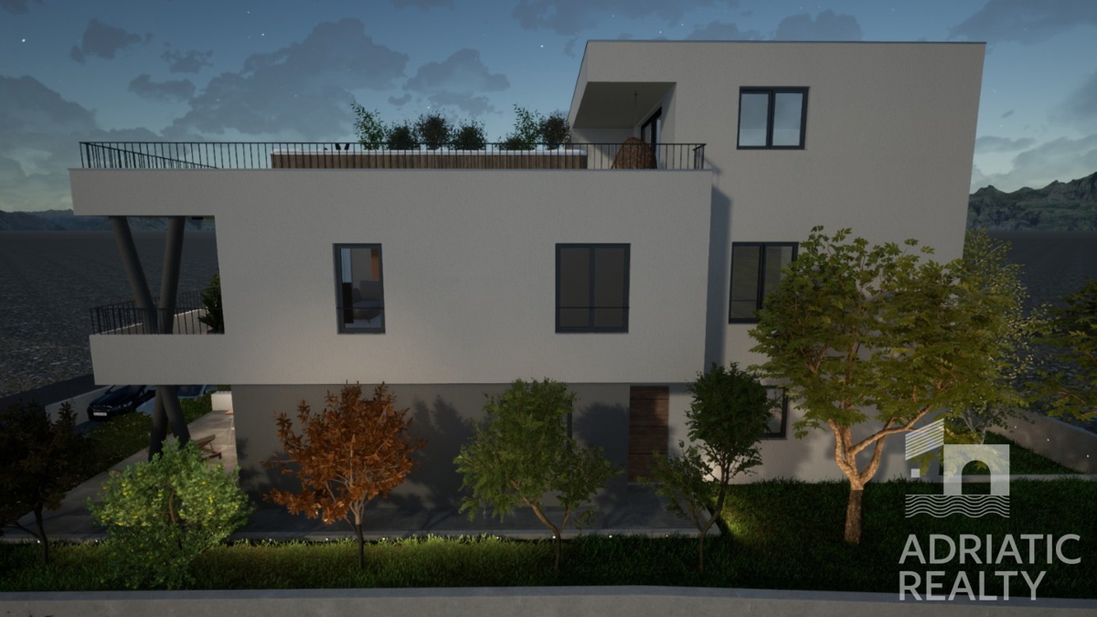 Vodice, moderno duplex apartman s pogledom na more, 110,31 m2