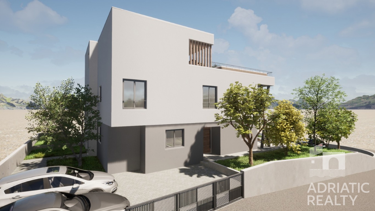 Vodice, moderno duplex apartman s pogledom na more, 110,31 m2