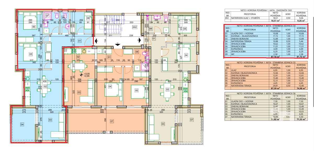 Vodice, appartamento bilocale con vista mare