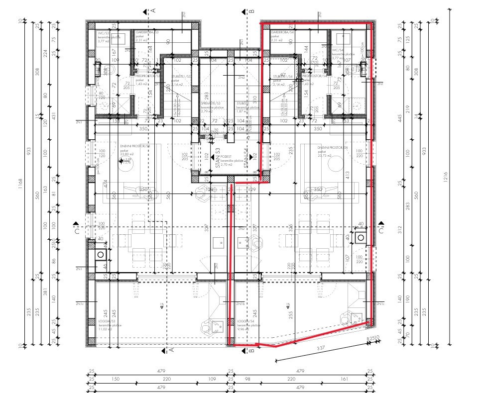 Tisno, appartamento su due piani con garage e splendida vista mare, a 50 m dal mare
