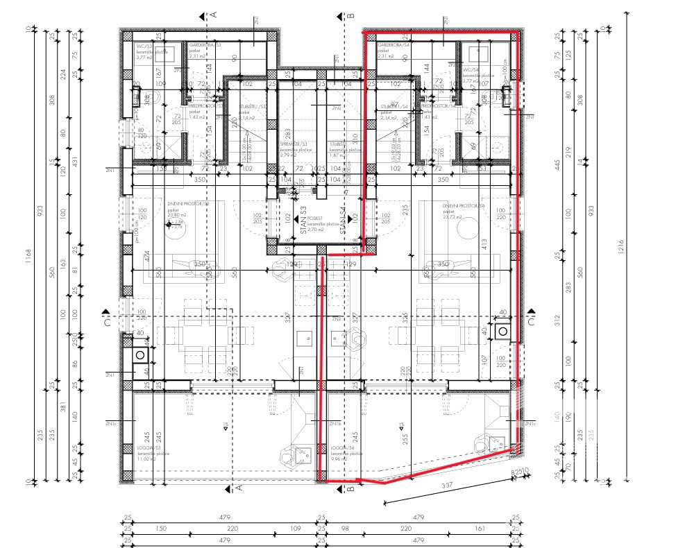Tisno, appartamento su due piani con garage e splendida vista mare, a 50 m dal mare