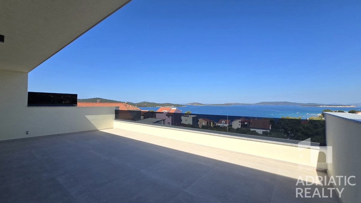 Žaborić, attico bilocale o trilocale con vista mozzafiato sul mare