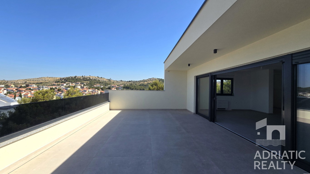 Žaborić, attico bilocale o trilocale con vista mozzafiato sul mare