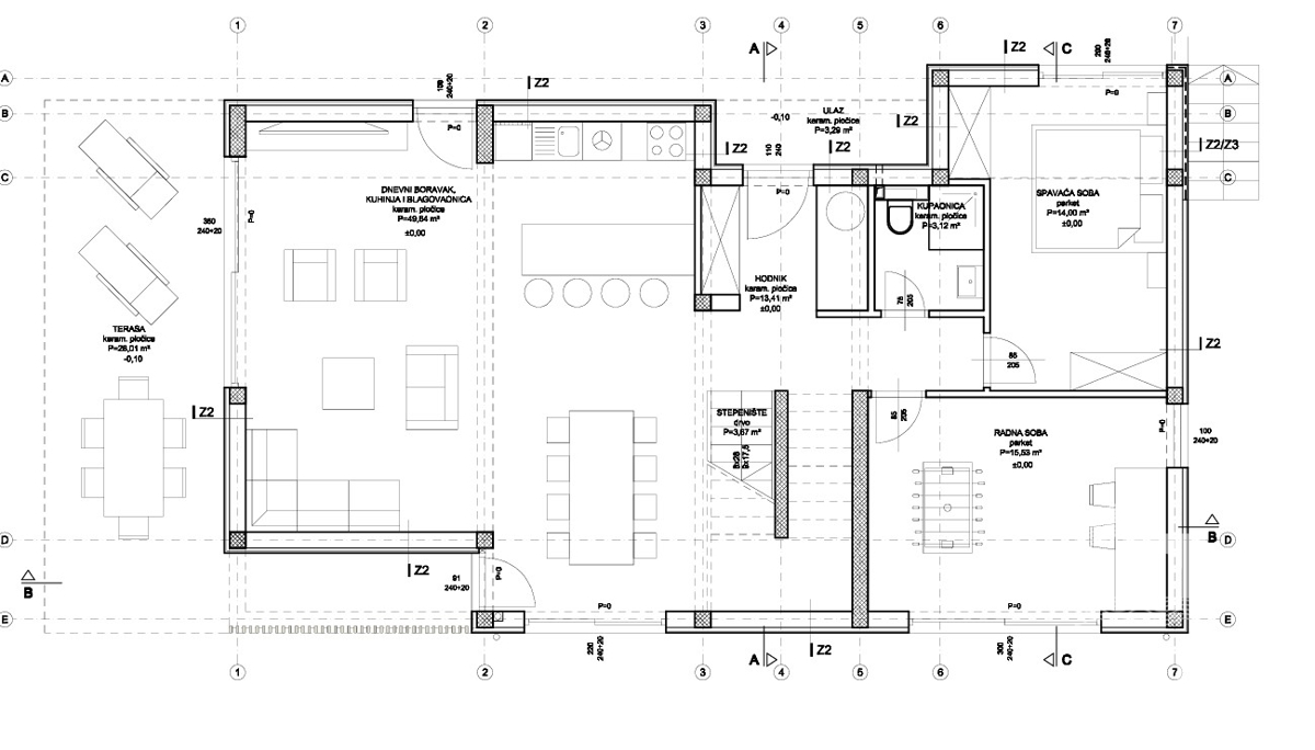 Žaborić, villa esclusiva con vista panoramica e piscina, a 150 m dalla spiaggia