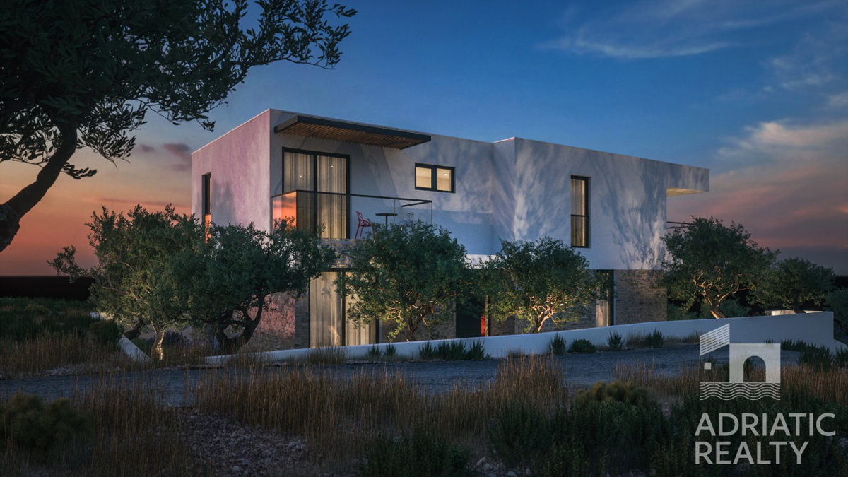 Žaborić, villa esclusiva con vista panoramica e piscina, a 150 m dalla spiaggia