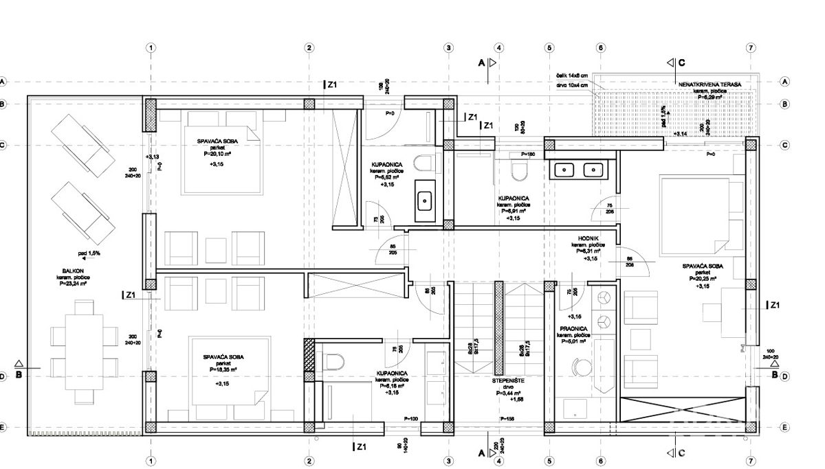 Žaborić, villa esclusiva con vista panoramica e piscina, a 150 m dalla spiaggia