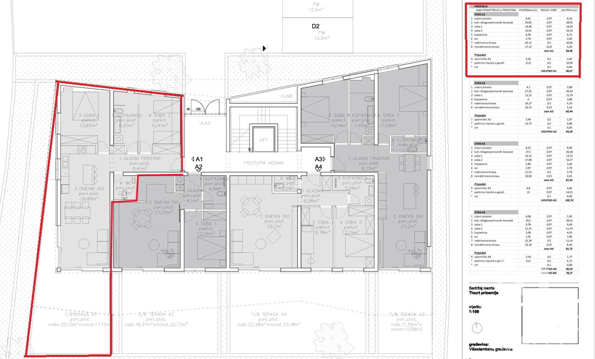 Primošten, appartamento con due camere da letto con vista mare