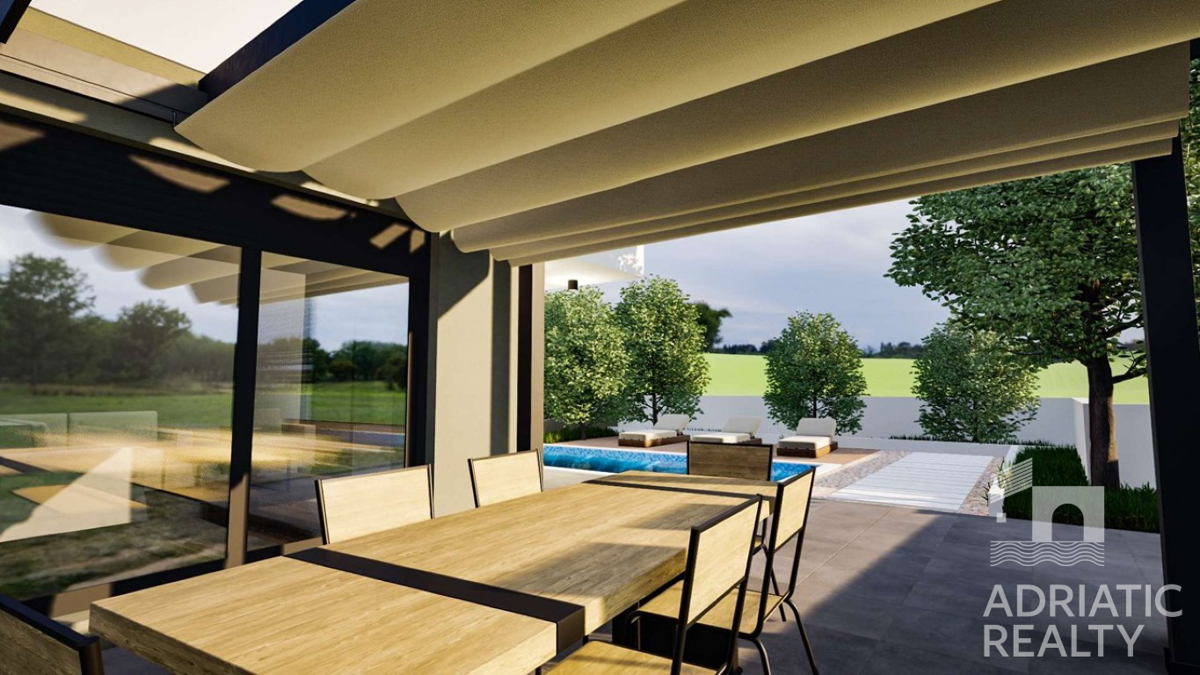 Vodice, nuova costruzione, moderna doppia casa con piscina