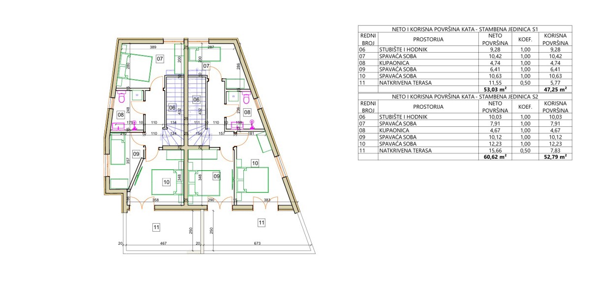 Vodice, nuova costruzione, moderna doppia casa con piscina