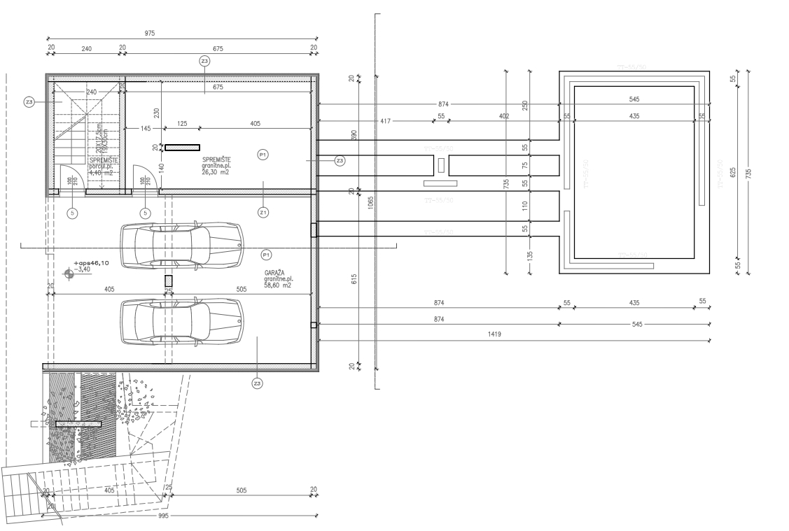 Vodice, villa moderna con garage in ottima posizione