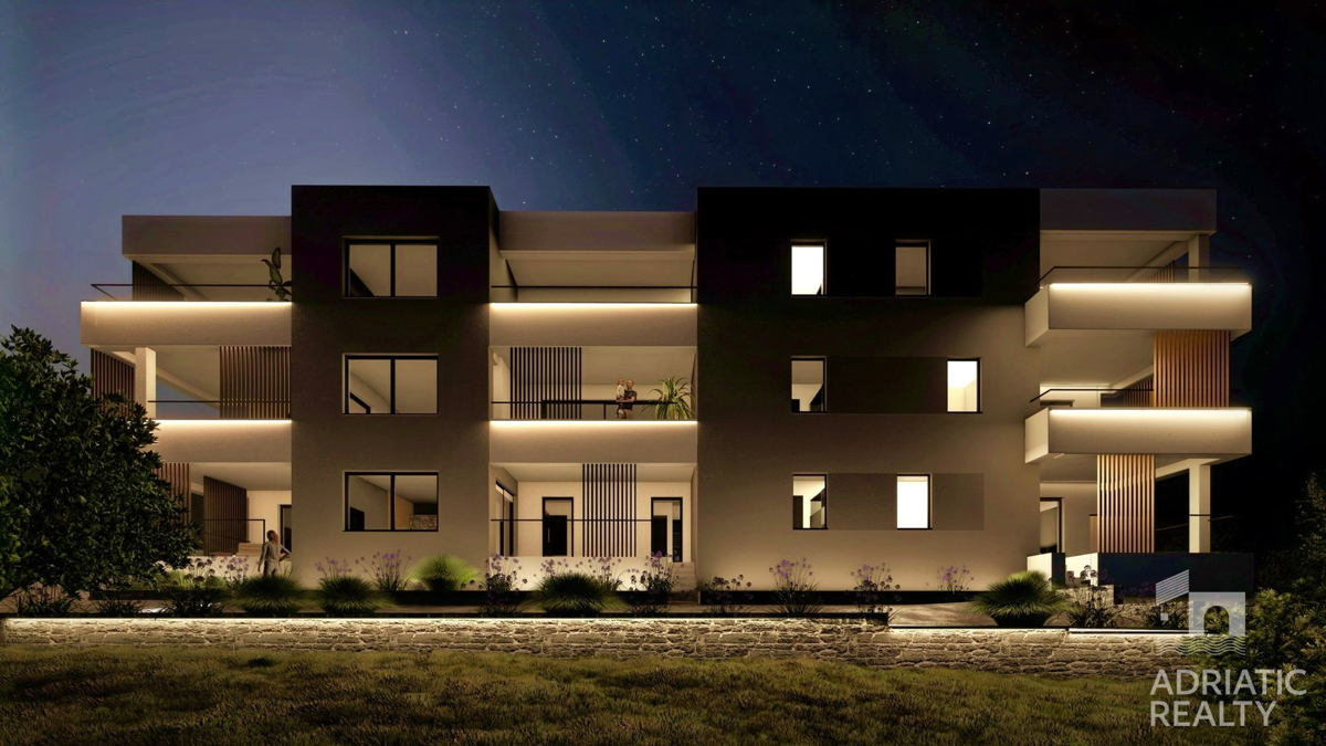 Vodice, bellissimo appartamento trilocale con vista panoramica sul mare