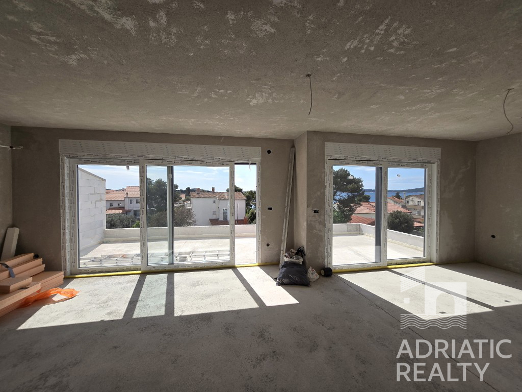 Brodarica, splendida attico trilocale, 136,27 m2, vista mare