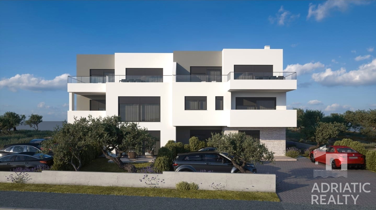 Brodarica, splendida attico trilocale, 136,27 m2, vista mare