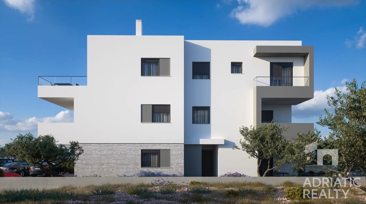 Brodarica, splendida attico trilocale, 136,27 m2, vista mare