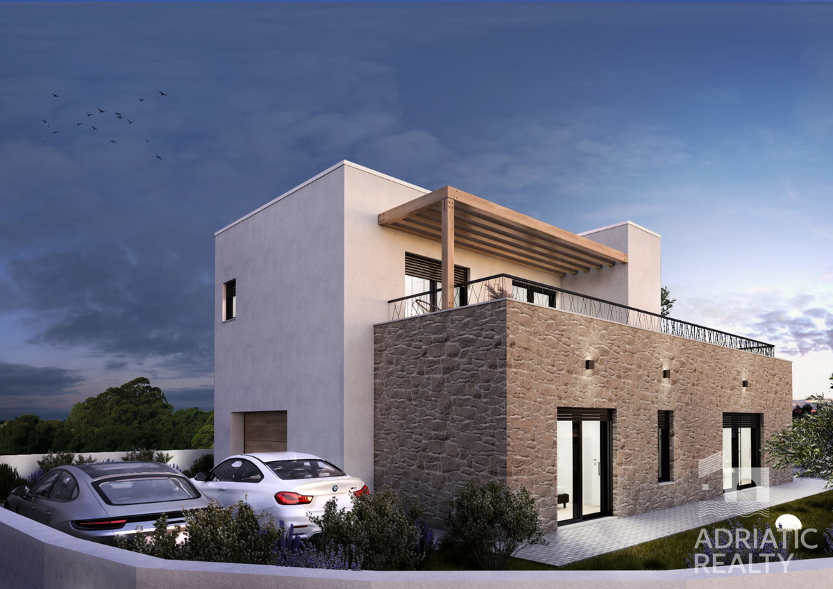 Vodice, investimento per il futuro, casa moderna con piscina e garage