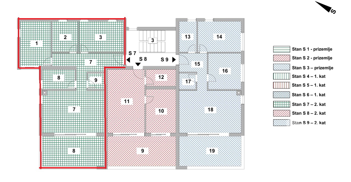 Srima, appartamento trilocale con ampio terrazzo e giardino di 196,80 m2
