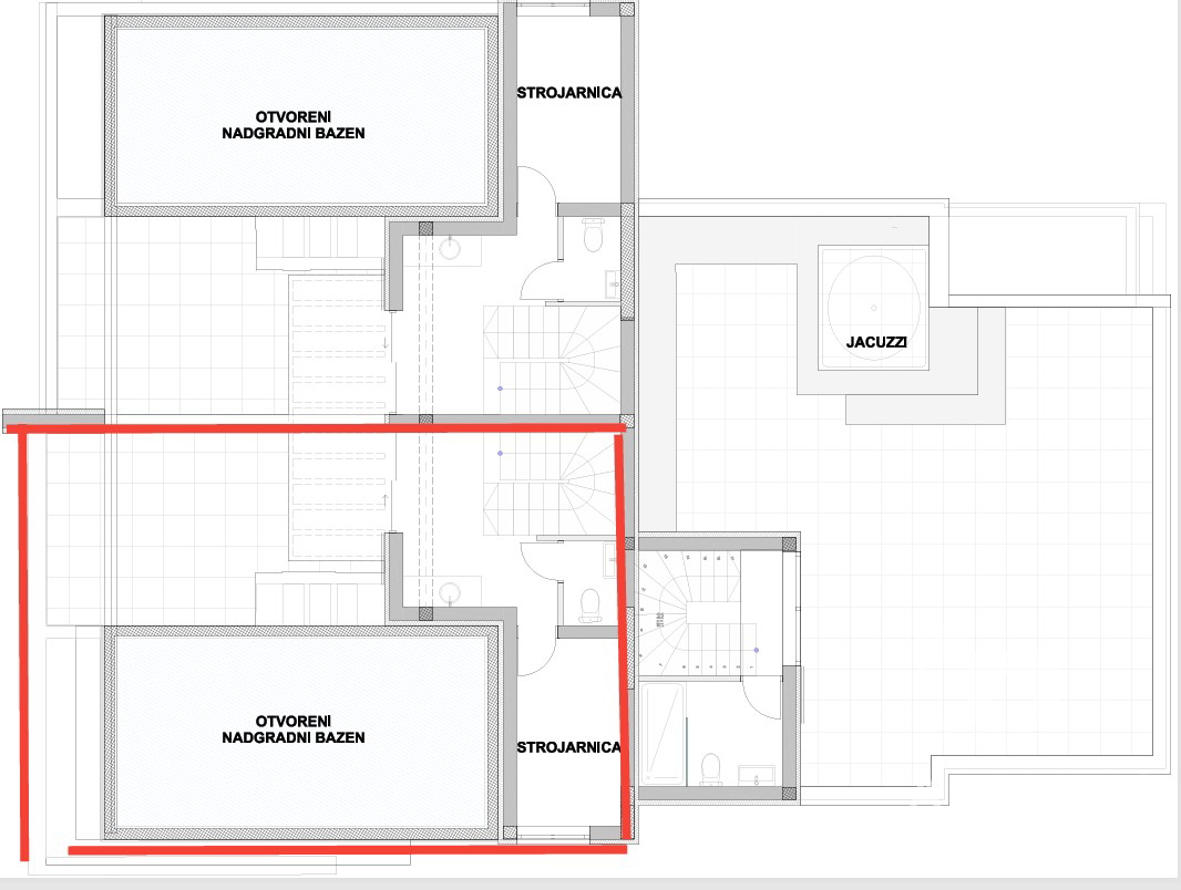 Jezera, Isola di Murter, moderno appartamento duplex con piscina sulla terrazza sul tetto