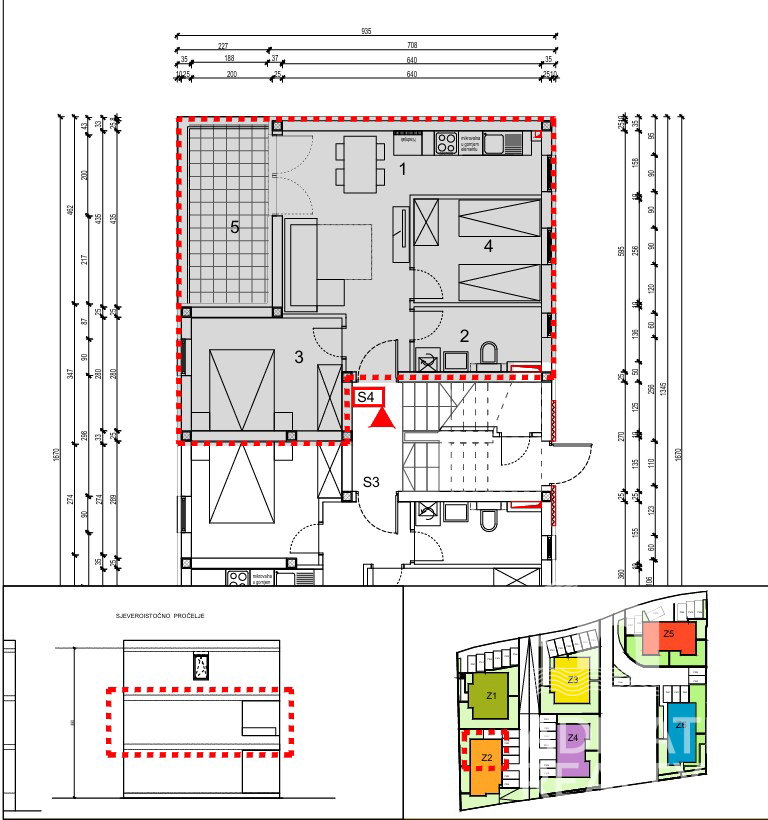 Grebaštica, appartamento con due camere, a 3 minuti a piedi dalla spiaggia