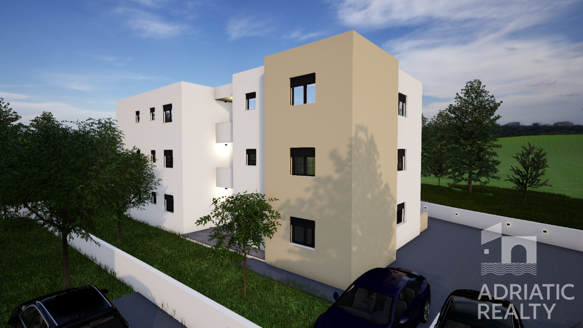 Vodice, appartamento con due camere da letto con terrazza e parcheggio