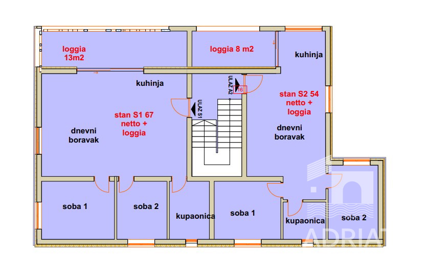 Šibenik, appartamento bilocale in nuova costruzione, disponibilità entro la fine del 2025.