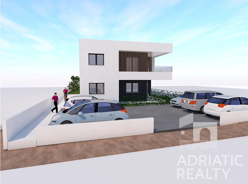 Vodice, appartamento trilocale con giardino in nuova costruzione
