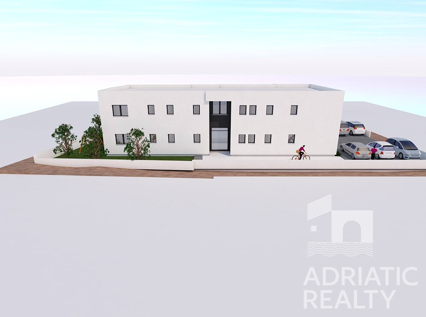Vodice, appartamento trilocale con giardino in nuova costruzione