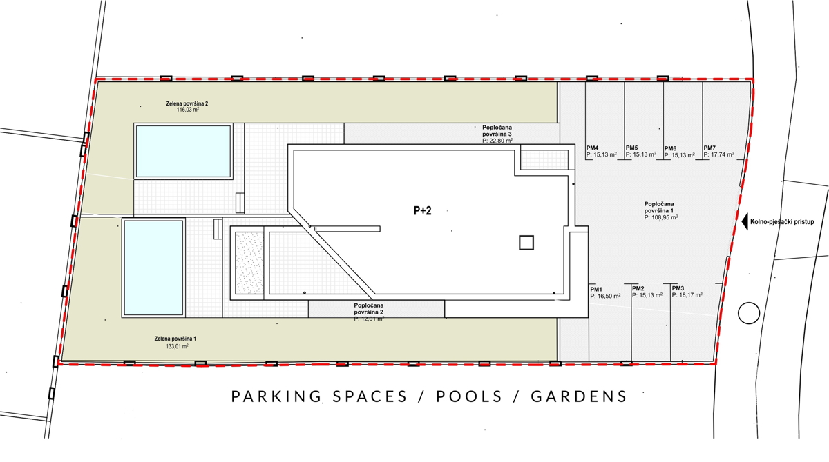 Vodice, moderno appartamento su due livelli con piscina e giardino