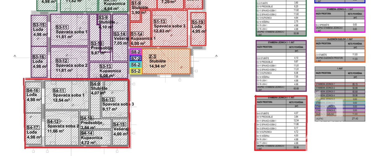 Vodice, appartamento su due livelli con giardino e 2 posti auto