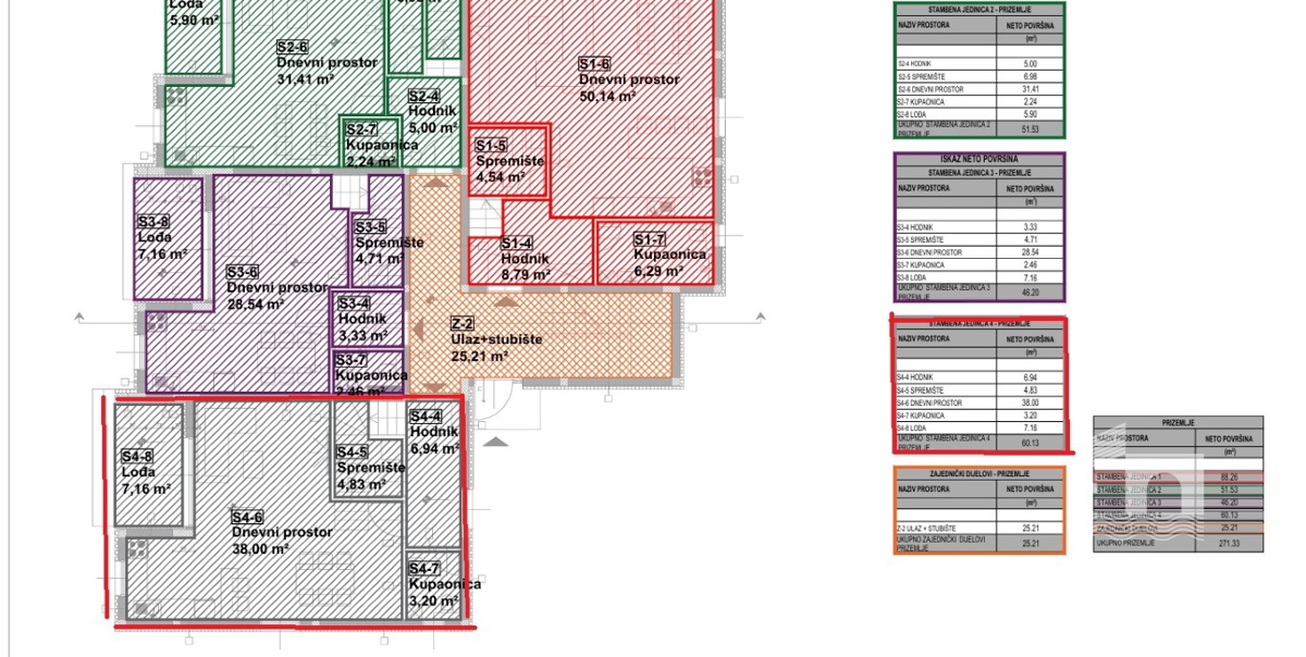 Vodice, appartamento su due livelli con giardino e 2 posti auto
