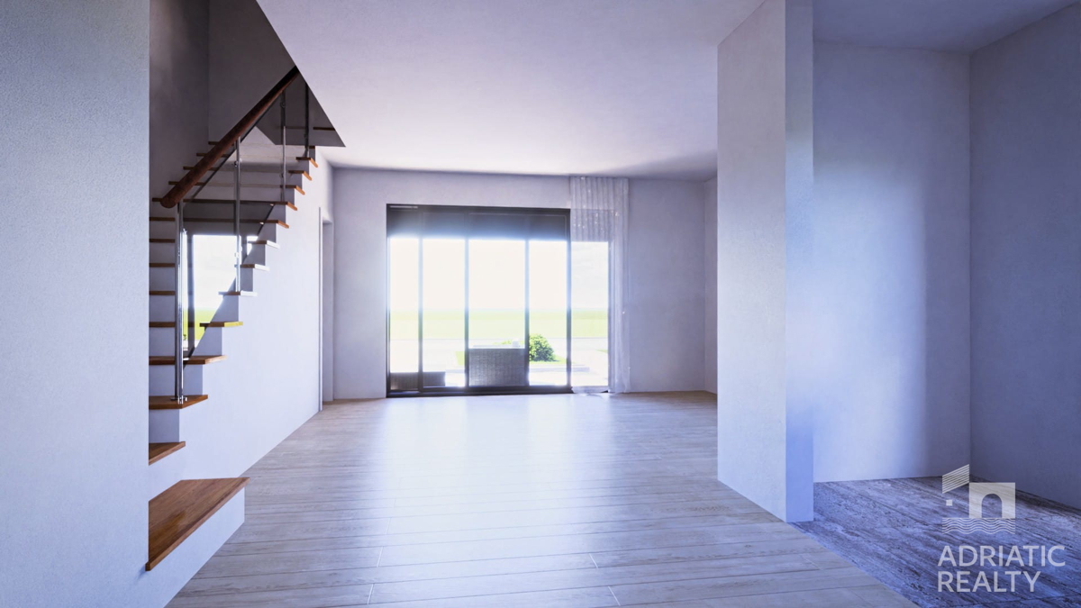 Vodice, moderna doppia casa con piscina