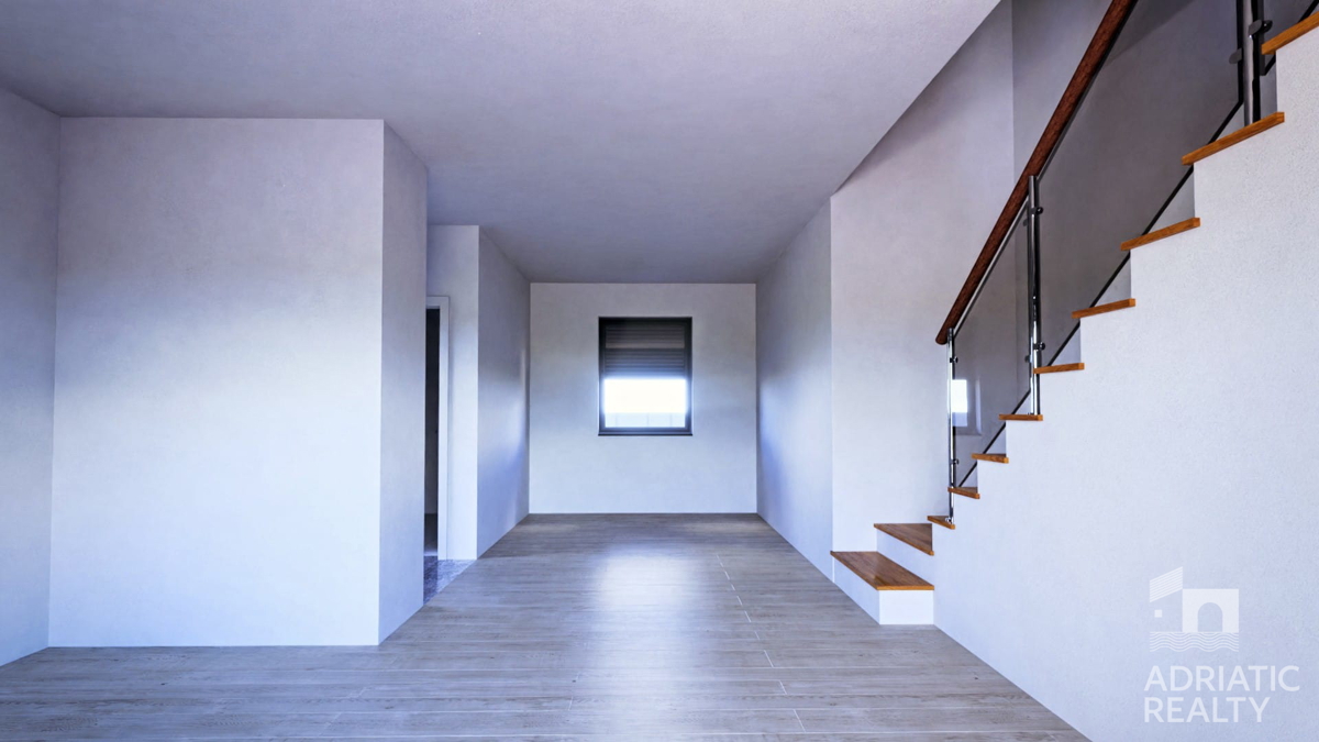 Vodice, moderna doppia casa con piscina