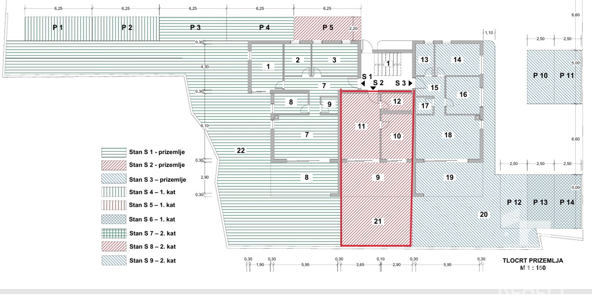 Srima, confortevole monolocale con giardino, nuova costruzione