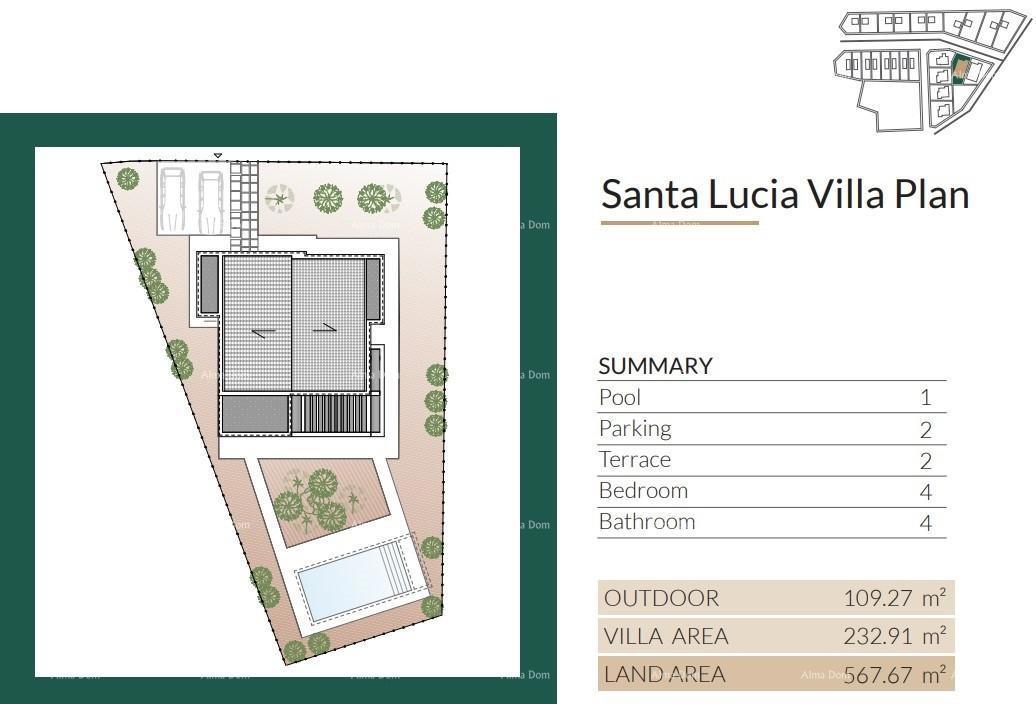 Vendita di ville moderne in una bellissima zona residenziale, Umago