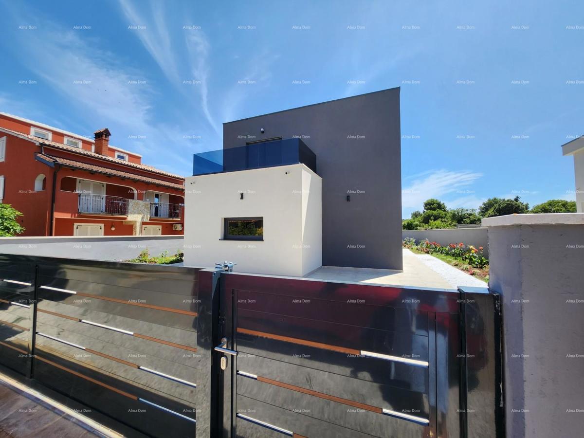 Istria, Ližnjan, 1 km dal centro di Medulin, nuova casa moderna con piscina per le vacanze.