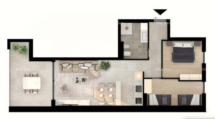 UMAG! Appartamento moderno in un prestigioso complesso residenziale vicino al mare, S4