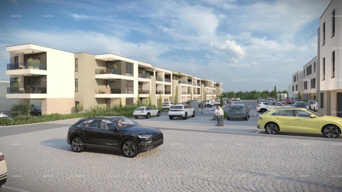 Vendita! Appartamento in nuovo complesso con 3 camere da letto e due posti auto, Pula, Valdebek! S4