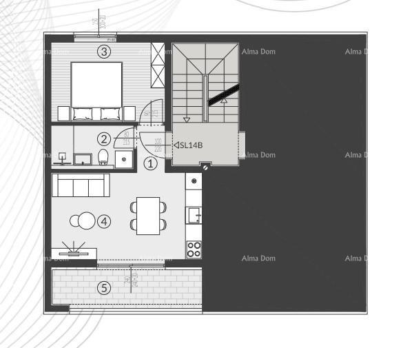 Vendita di appartamenti nel nuovo complesso residenziale, Štinjan! 14B