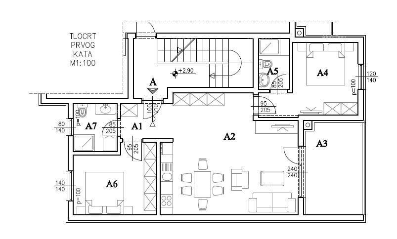 Vendita - Appartamento moderno in un nuovo complesso residenziale privato a Šijana, Pola! F-A