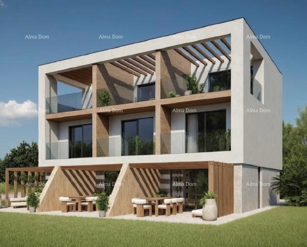 Medulin, moderno appartamento su due piani con vista mare