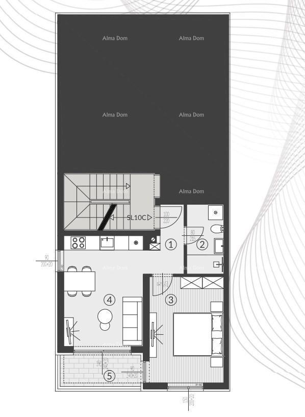 Vendita di appartamenti nel nuovo complesso residenziale, Štinjan! 10C