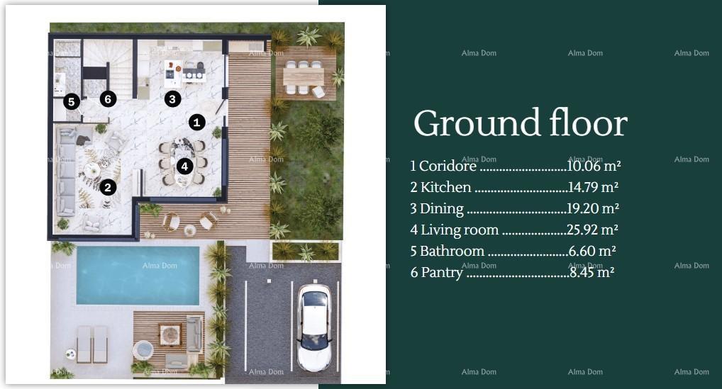 Vendita di ville moderne in una bellissima zona residenziale, Umago