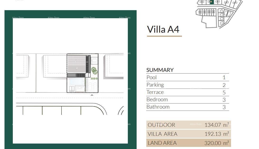 Vendita di ville moderne in una bellissima zona residenziale, Umago