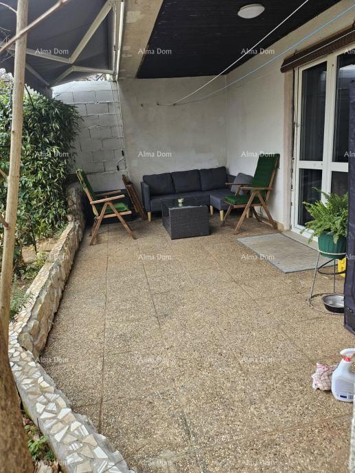 Vendita di due appartamenti al piano terra di una casa con giardino