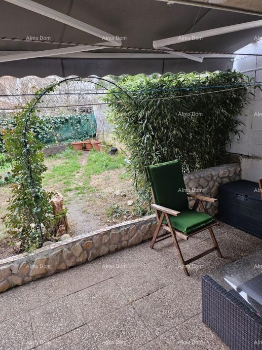 Vendita di due appartamenti al piano terra di una casa con giardino