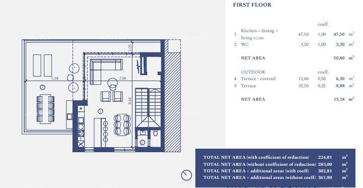 UMAG, Villa indipendente in un lussuoso resort! Vista mare! V 26