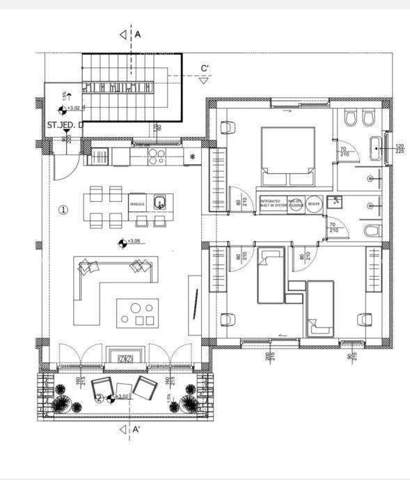 Poreč – appartamento con terrazza e giardino