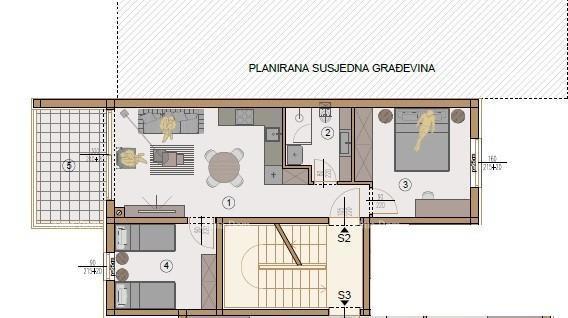 Vendita - appartamento al 1° piano, in un nuovo complesso residenziale, Valdebek, Pola! Zg3 S2