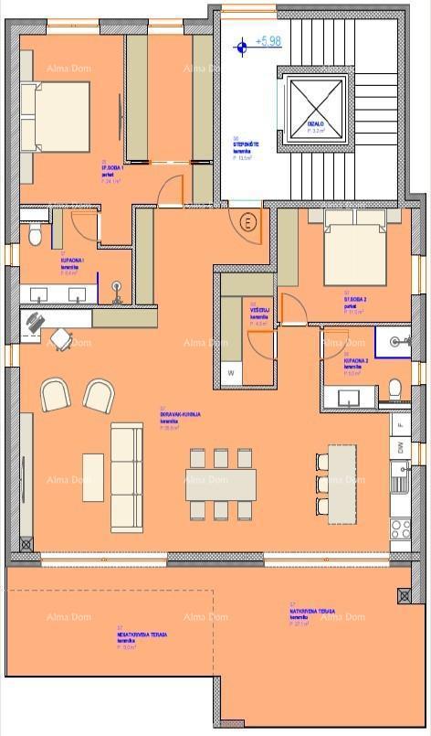 Nuovo progetto! Appartamenti in ottima posizione, vicino al mare, Umago! appartamento E zg1